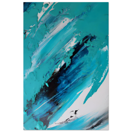 Tides of Serenity | Contemporary Abstract seascape Wall art print - Fine Art Poster - 40x60 cm / 16x24″ - 