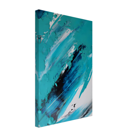 Tides of Serenity | Contemporary Abstract seascape Wall art print - Canvas - 30x45 cm / 12x18″ - 