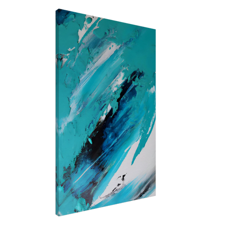 Tides of Serenity | Contemporary Abstract seascape Wall art print - Canvas - 60x90 cm / 24x36″ - 