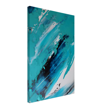Tides of Serenity | Contemporary Abstract seascape Wall art print - Canvas - 40x60 cm / 16x24″ - 