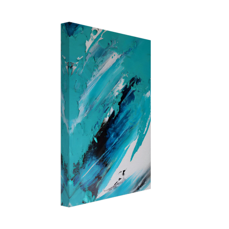 Tides of Serenity | Contemporary Abstract seascape Wall art print - Canvas - 20x30 cm / 8x12″ - 