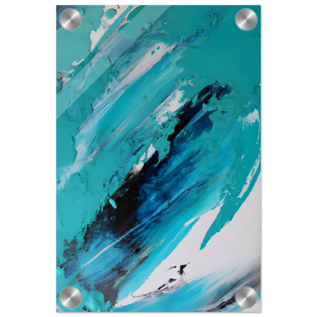 Tides of Serenity | Contemporary Abstract seascape Wall art print - Acrylic Print - 20x30 cm / 8x12″ - 