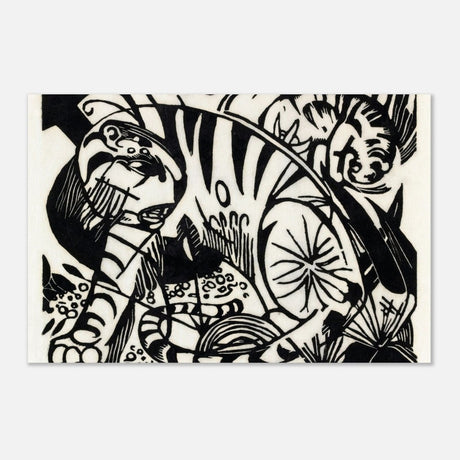 Tiger by Franz Marc - Aluminum Print - 40x60 cm / 16x24″ - 