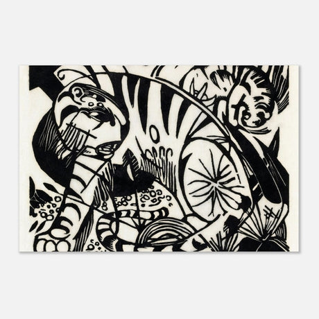 Tiger by Franz Marc - Aluminum Print - 60x90 cm / 24x36″ - 