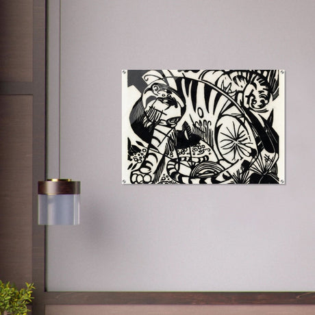 Tiger by Franz Marc - Acrylic Print - 70x100 cm / 28x40″ - 