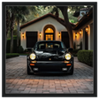 Timeless Elegance – The Classic Porsche Wall Art Print - Framed Canvas - 60x60 cm / 24x24″ - Black frame