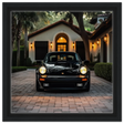 Timeless Elegance – The Classic Porsche Wall Art Print - Framed Canvas - 30x30 cm / 12x12″ - Black frame