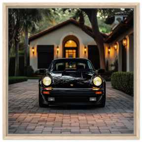 Timeless Elegance – The Classic Porsche Wall Art Print - Framed Canvas - 60x60 cm / 24x24″ - Wood frame