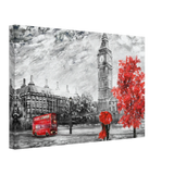 Timeless London | Red Accents in a Monochrome World | Wall Art Print - Acrylic Print - 30x45 cm / 12x18″ - 