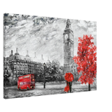 Timeless London | Red Accents in a Monochrome World | Wall Art Print - Acrylic Print - 30x45 cm / 12x18″ - 