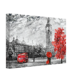 Timeless London | Red Accents in a Monochrome World | Wall Art Print - Acrylic Print - 30x45 cm / 12x18″ - 