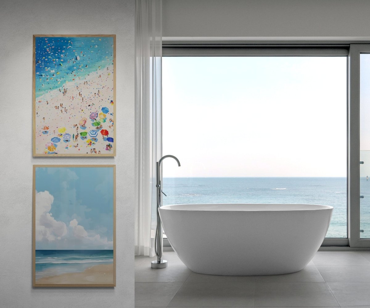 Timeless Shores Canvas Duo | Summer Vibes - Canvas - 30X45 CM / 12X18″ - 