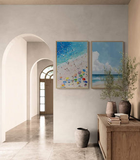 Timeless Shores Canvas Duo | Summer Vibes - Canvas - 30X45 CM / 12X18″ - 