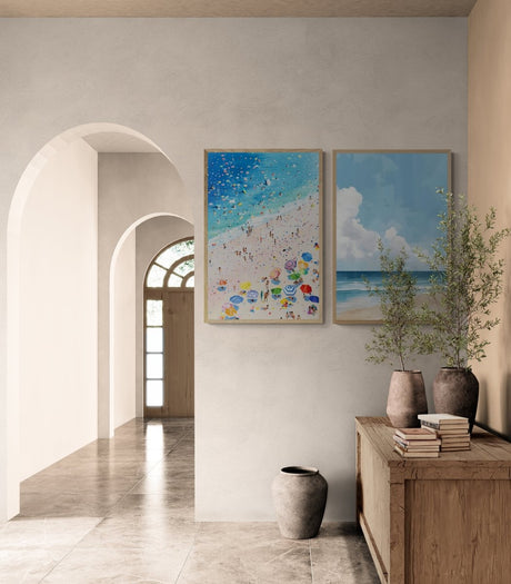 Timeless Shores Canvas Duo | Summer Vibes - Canvas - 30X45 CM / 12X18″ - 