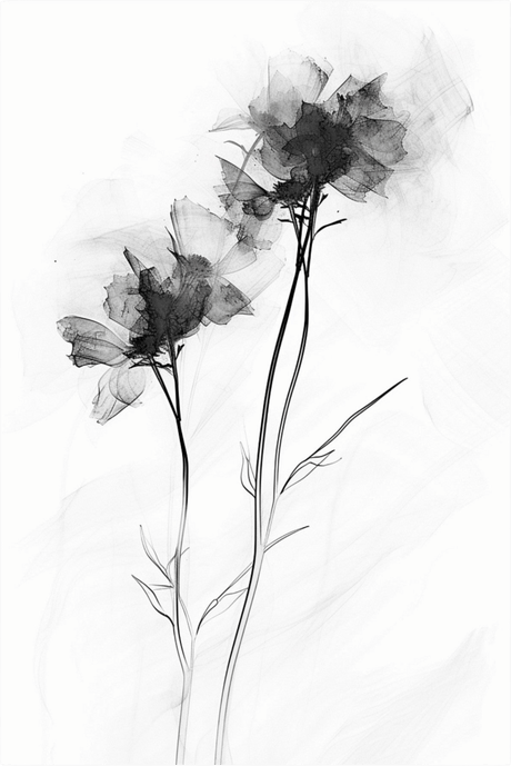 Timeless Trio: Black & White Minimalism - Canvas - 30X45 CM / 12X18″ - 