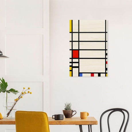 Trafalgar Square by Piet Mondrian Modern Art - Wood Prints - 50x75 cm / 20x30″ - 10 mm