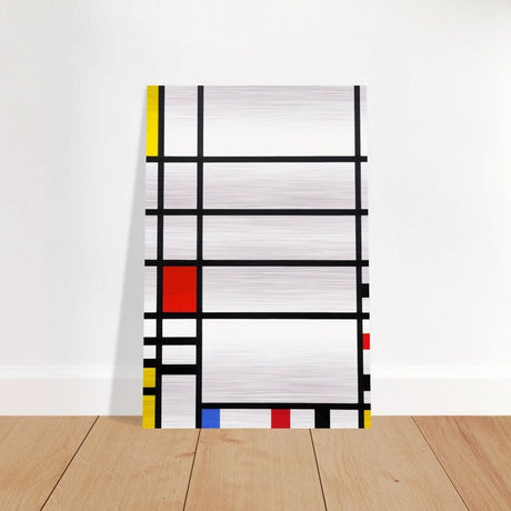 Trafalgar Square by Piet Mondrian Modern Art - Brushed Aluminum Print - 30x45 cm / 12x18″ - 