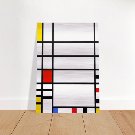 Trafalgar Square by Piet Mondrian Modern Art - Brushed Aluminum Print - 70x100 cm / 28x40″ - 
