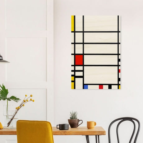 Trafalgar Square by Piet Mondrian Modern Art - Wood Prints - 60x90 cm / 24x36″ - 20 mm