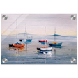 Tranquil Harbour – Sailing Boats at Rest Nautical Wall Art Print - Acrylic Print - 20x30 cm / 8x12″ - 