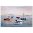 Tranquil Harbour – Sailing Boats at Rest Nautical Wall Art Print - Fine Art Poster - 60x90 cm / 24x36″ - 