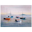 Tranquil Harbour – Sailing Boats at Rest Nautical Wall Art Print - Fine Art Poster - 70x100 cm / 28x40″ - 
