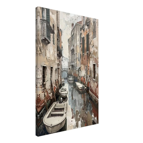 Tranquil Venice: Reflections of a Hidden Canal | Modern wall art print - Canvas - 50x75 cm / 20x30″ - 