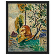 Tree and Rock by Alfred Henry Maurer | Wall Art Print - 40x50 cm / 16x20″ - Framed Canvas - Black frame