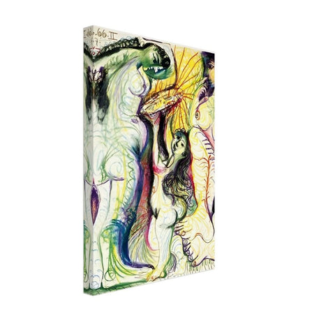 Trois nus à la toilette by Pablo Picasso 1981 - Canvas - 30x45 cm / 12x18″ - Thick