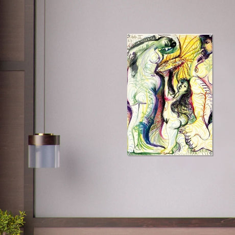 Trois nus à la toilette by Pablo Picasso 1981 - Acrylic Print - 70x100 cm / 28x40″ - 