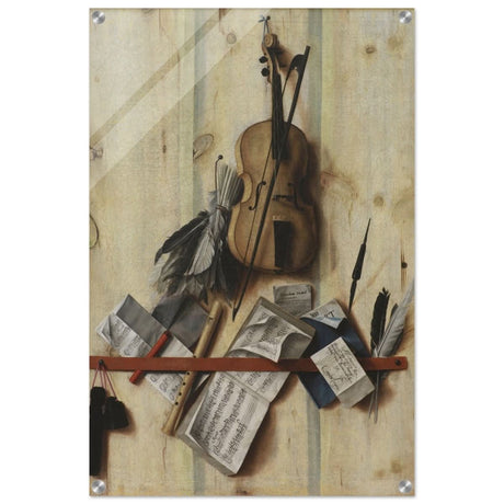 Trompe l'Oeil. by Cornelis Norbertus Gysbrechts | Vintage Wall art print - Acrylic Print - 50x75 cm / 20x30″ - 