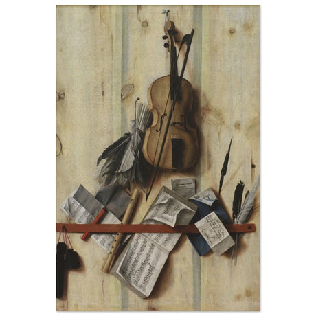 Trompe l'Oeil. by Cornelis Norbertus Gysbrechts | Vintage Wall art print - Aluminum Print - 40x60 cm / 16x24″ - 