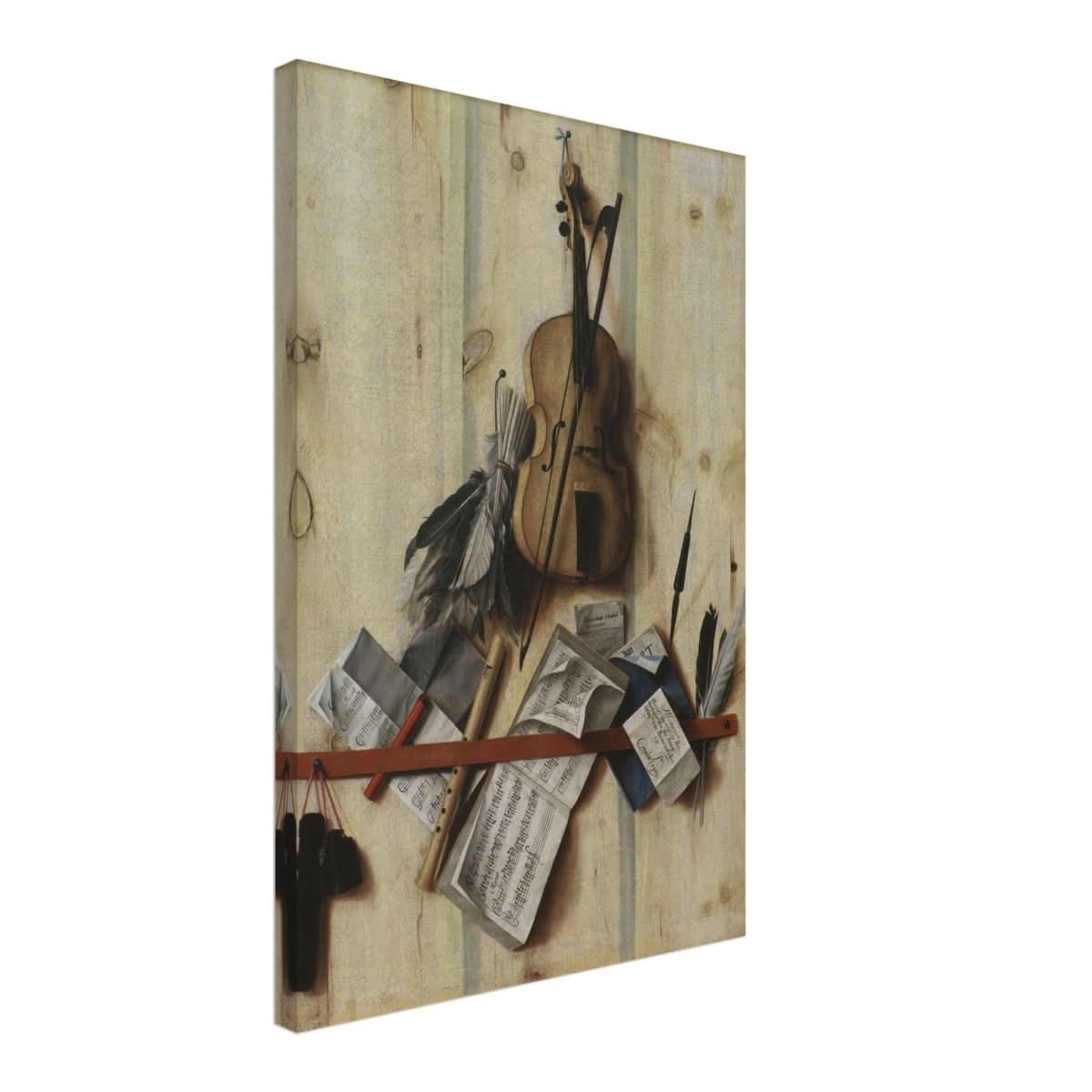 Trompe l'Oeil. by Cornelis Norbertus Gysbrechts | Vintage Wall art print - Canvas - 40x60 cm / 16x24″ - 