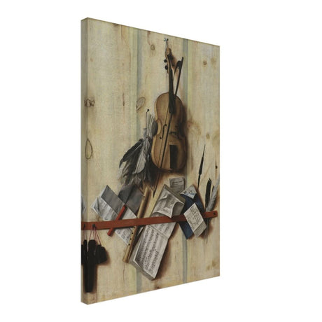 Trompe l'Oeil. by Cornelis Norbertus Gysbrechts | Vintage Wall art print - Canvas - 40x60 cm / 16x24″ - 