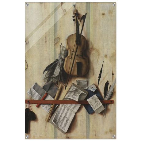 Trompe l'Oeil. by Cornelis Norbertus Gysbrechts | Vintage Wall art print - Acrylic Print - 60x90 cm / 24x36″ - 