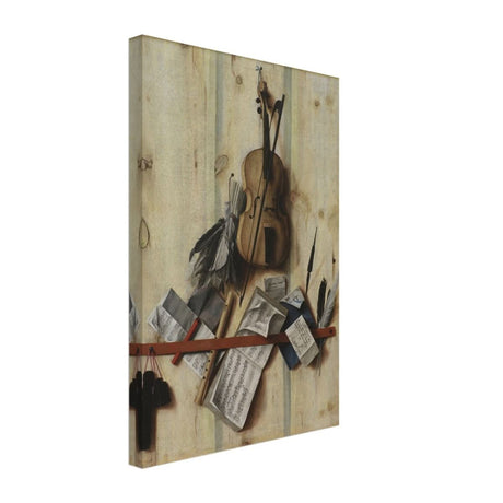 Trompe l'Oeil. by Cornelis Norbertus Gysbrechts | Vintage Wall art print - Canvas - 30x45 cm / 12x18″ - 
