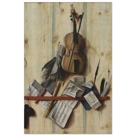Trompe l'Oeil. by Cornelis Norbertus Gysbrechts | Vintage Wall art print - Aluminum Print - 50x75 cm / 20x30″ - 