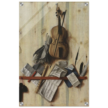 Trompe l'Oeil. by Cornelis Norbertus Gysbrechts | Vintage Wall art print - Acrylic Print - 40x60 cm / 16x24″ - 