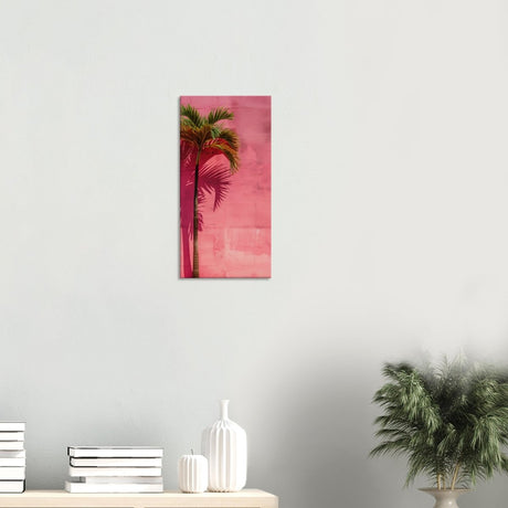 Tropical Blush – A Play of Light and Color | Contemporary Minimalist Tropical Wall art Canvas print - Slim - 30x60 cm / 12x24″ - 
