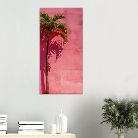 Tropical Blush – A Play of Light and Color | Contemporary Minimalist Tropical Wall art Canvas print - Slim - 30x60 cm / 12x24″ - 