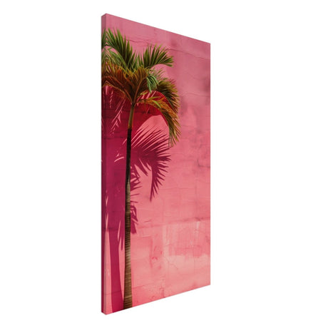 Tropical Blush – A Play of Light and Color | Contemporary Minimalist Tropical Wall art Canvas print - Slim - 50x100 cm / 20x40″ - 