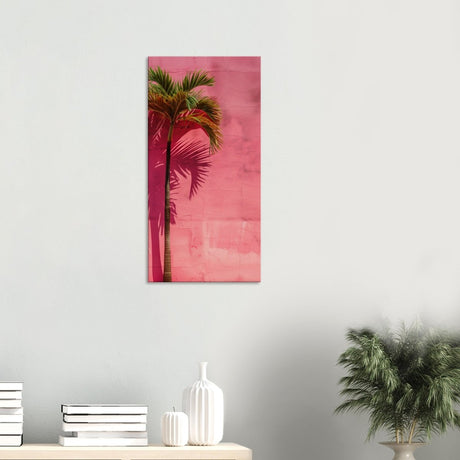 Tropical Blush – A Play of Light and Color | Contemporary Minimalist Tropical Wall art Canvas print - Slim - 30x60 cm / 12x24″ - 