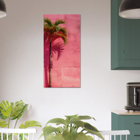 Tropical Blush – A Play of Light and Color | Contemporary Minimalist Tropical Wall art Canvas print - Slim - 30x60 cm / 12x24″ - 