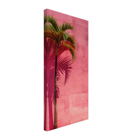 Tropical Blush – A Play of Light and Color | Contemporary Minimalist Tropical Wall art Canvas print - Slim - 30x60 cm / 12x24″ - 