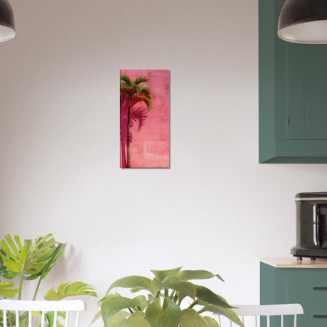 Tropical Blush – A Play of Light and Color | Contemporary Minimalist Tropical Wall art Canvas print - Slim - 30x60 cm / 12x24″ - 