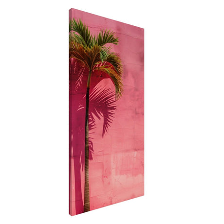 Tropical Blush – A Play of Light and Color | Contemporary Minimalist Tropical Wall art Canvas print - Slim - 50x100 cm / 20x40″ - 