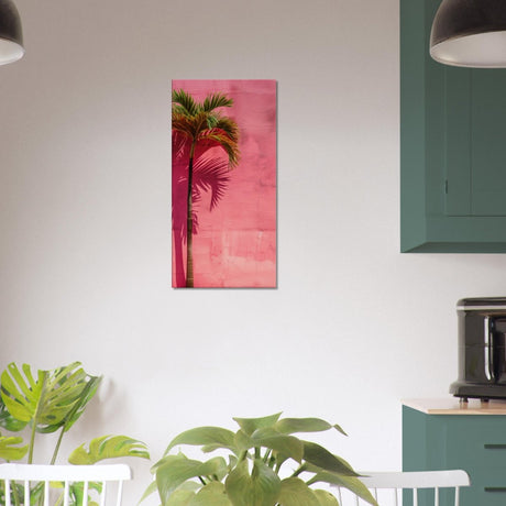 Tropical Blush – A Play of Light and Color | Contemporary Minimalist Tropical Wall art Canvas print - Slim - 30x60 cm / 12x24″ - 