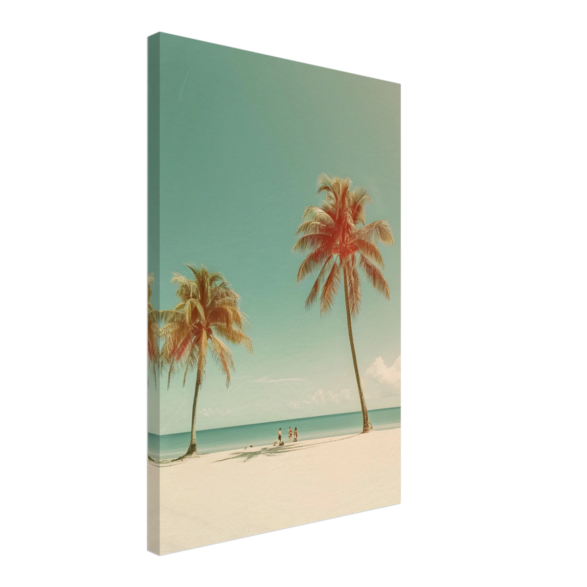 "Tropical Serenity" – A Coastal Escape | Palm Beach Wall art Print - 40x60 cm / 16x24″ - Canvas - 