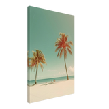 "Tropical Serenity" – A Coastal Escape | Palm Beach Wall art Print - 40x60 cm / 16x24″ - Canvas - 