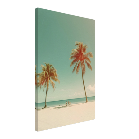 "Tropical Serenity" – A Coastal Escape | Palm Beach Wall art Print - 40x60 cm / 16x24″ - Canvas - 